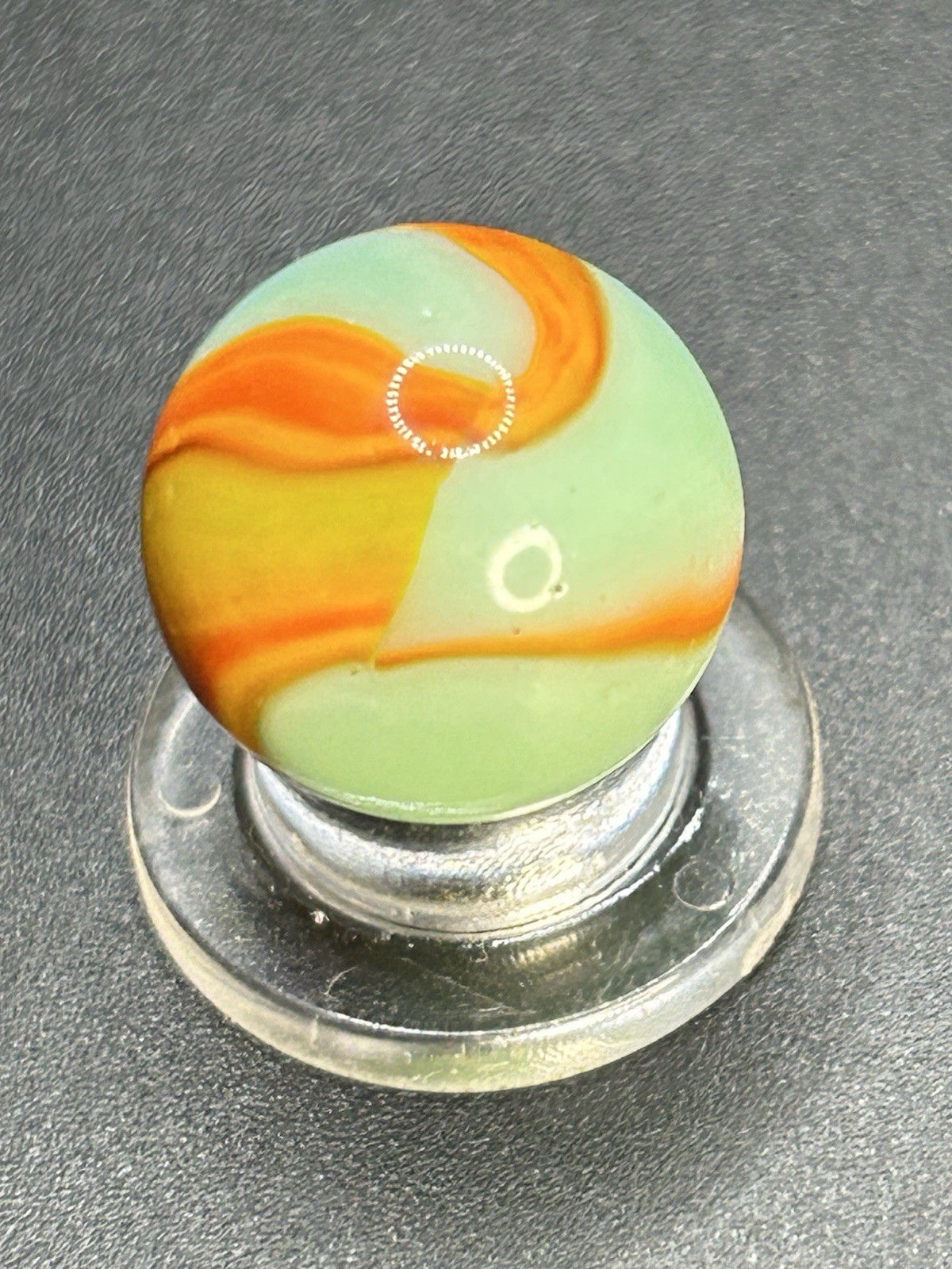 Vintage Peltier Electric “ Sea Foam Cub Scout”Marble 0.591”