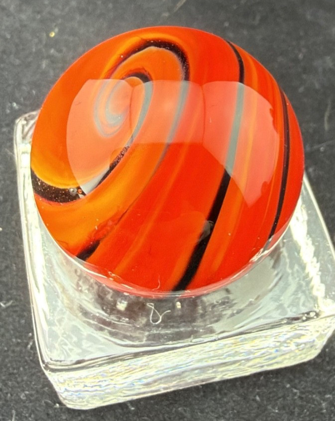 Steve Willis 2006 Handmade Lampwork Art Glass Marble 1.05″ Near Mint Signed W6