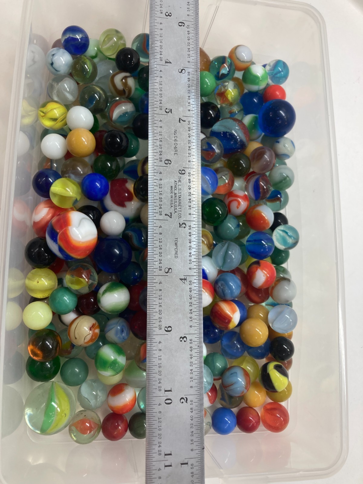 Vintage Glass Marble Collection mixed large lot estate 225 + pieces