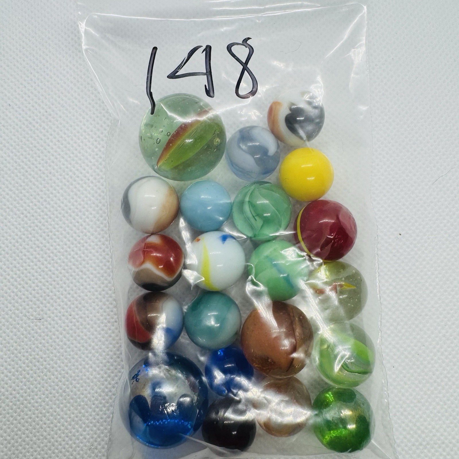 Vintage Marble Lot Of MARBLES UV Reactive Cadmium Uranium Lot #148