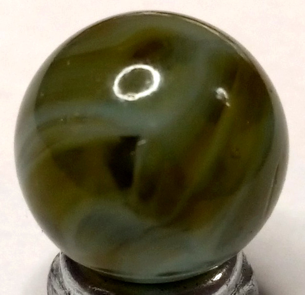 Vintage Alley Agate Flame Swirl Marble .64″ Mint Condition 526050