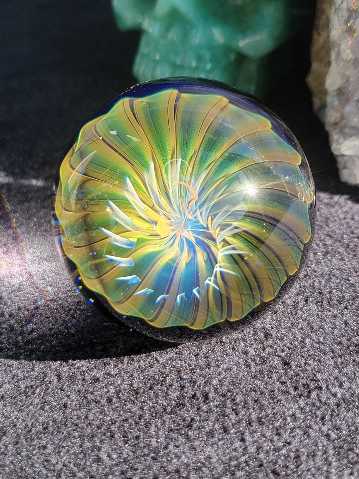 1.42″ Handmade Marble by ~Ethan lesch~ Borosilicate, boro, artglass, art, glass