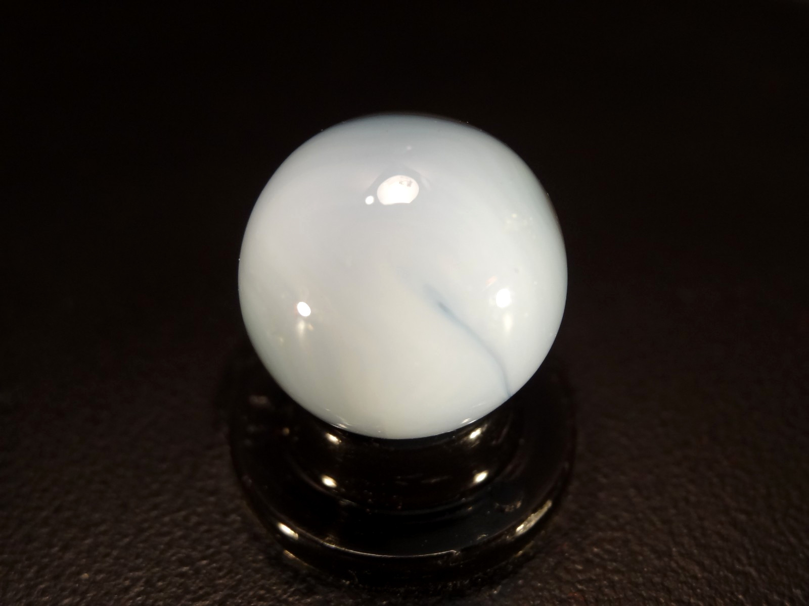 AKRO AGATE CHOCOLATE MULTI COLOR on OPAL GLASS RARE (personal collection)