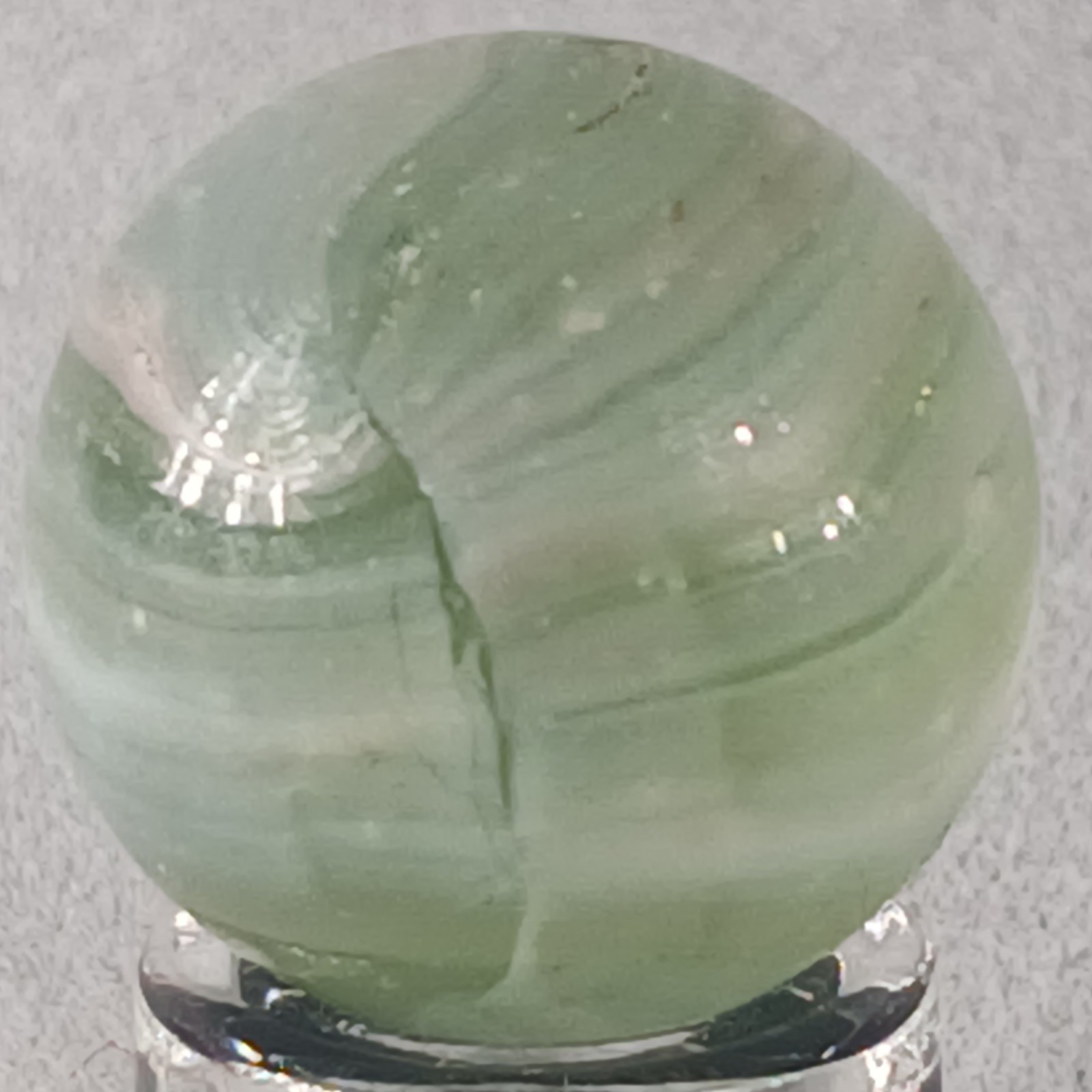 Vintage Vitro Conqueror (Chalky) Marble .60 Inches Near-Mint Condition
