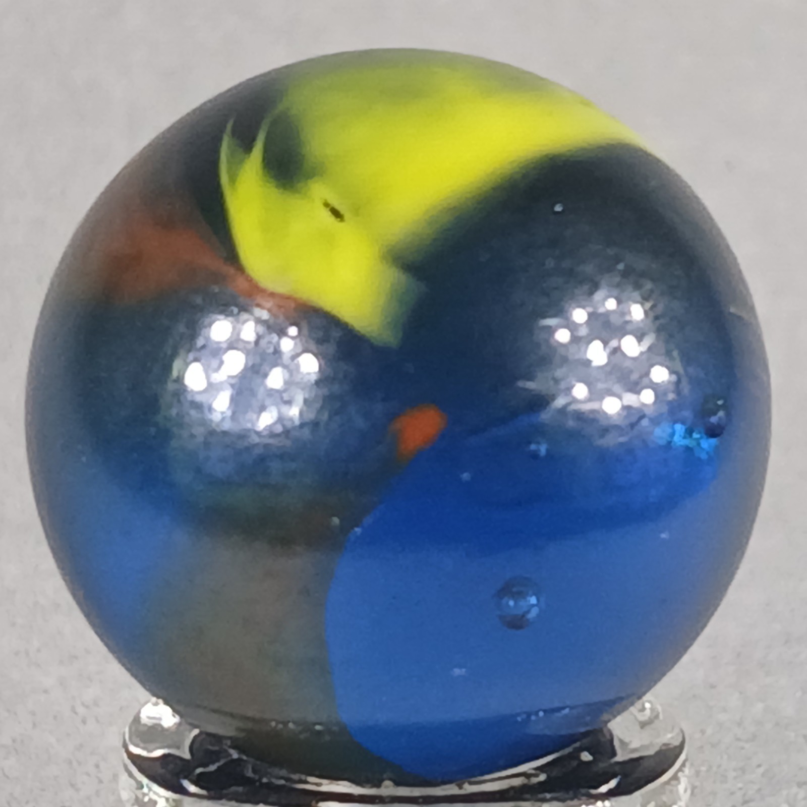 Vacor Iridescent Swirl Marble .62 Inches Near-Mint Condition Combined Shipping
