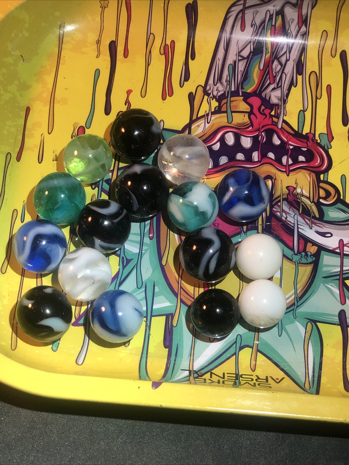 AUTHENTIC Vintage Marbles LOT of 16- 1930-1950s ~ Akro, Master, MFC, Misc