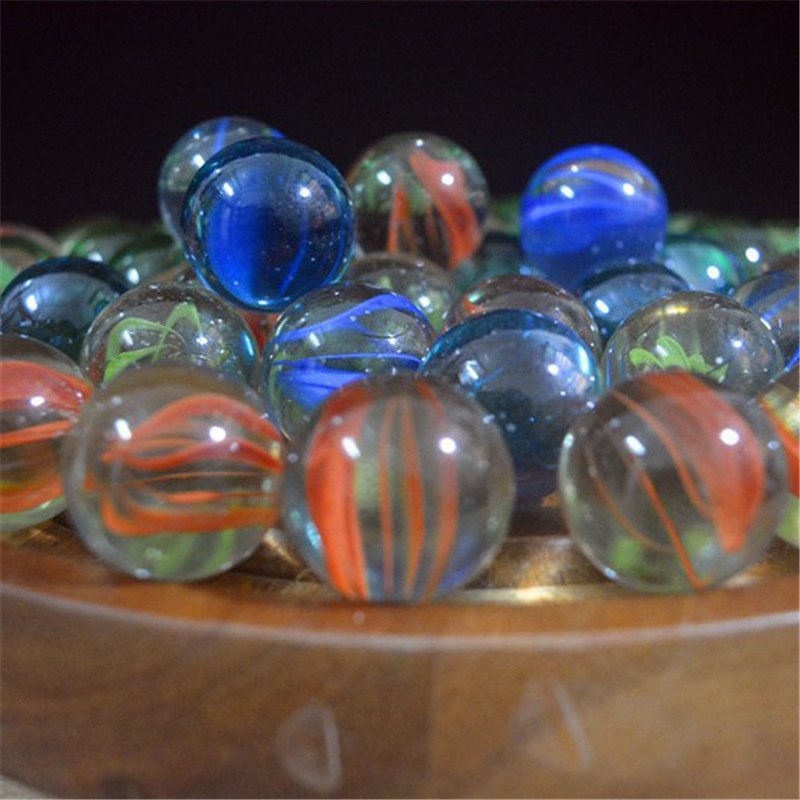 20PCS 14mm Colourful Glass Marbles Kids, Run Game, Vase Fish Tank Home Decor