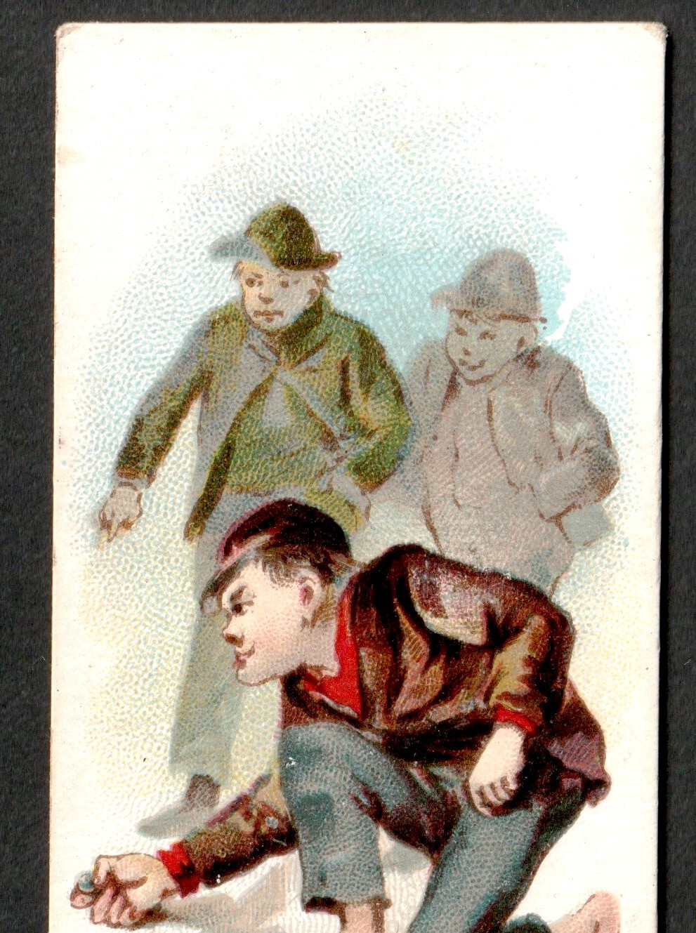 N88 Dukes Cigarette Shoot Marbles Terrors of America Tobacco Card c 1889 SR.ta.M