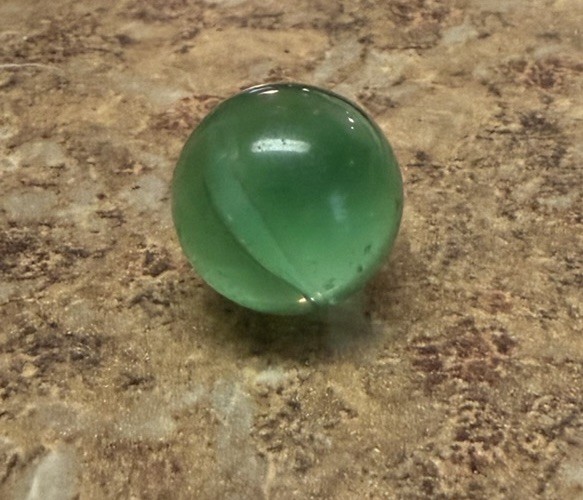 Uranium Glass Pee-Wee 4-Vane Cat’s Eye .5”