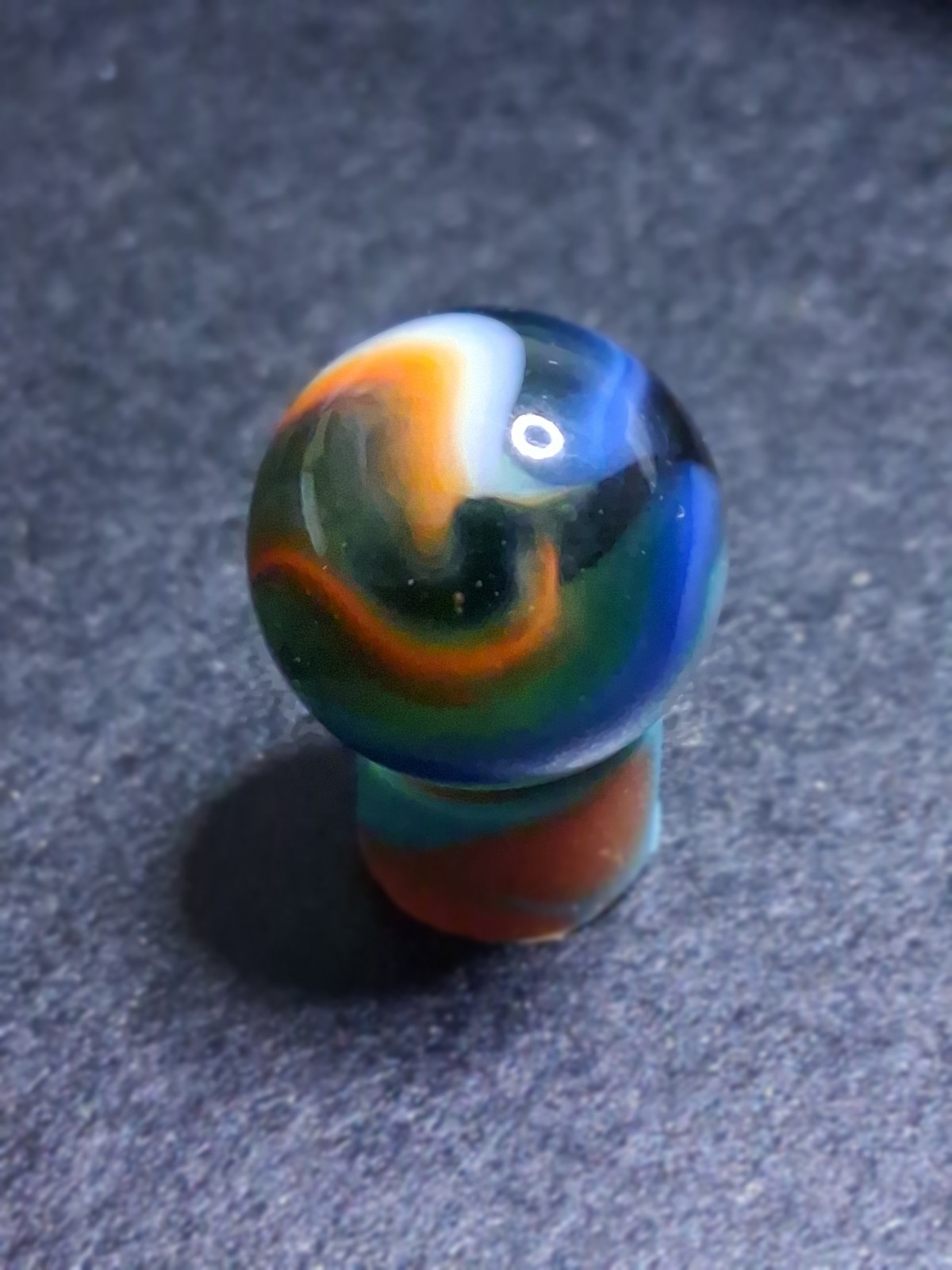 Peltier MCR Multi-Color Rainbow Transparent 5/8 Blue Orange White MINT Vintage