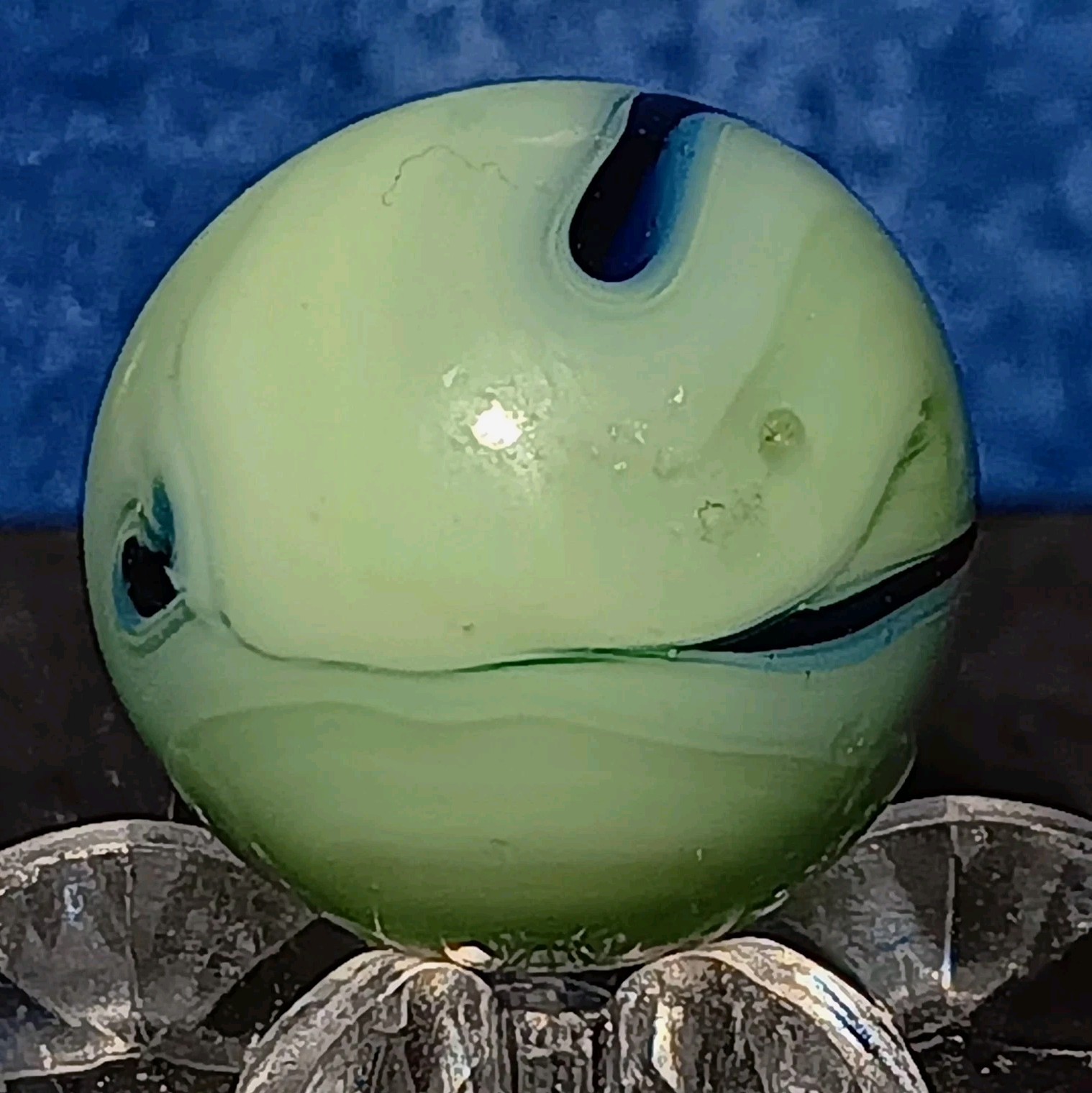 Vintage Ravenswood Swirl Marble. .60″ NM. Unique Example.