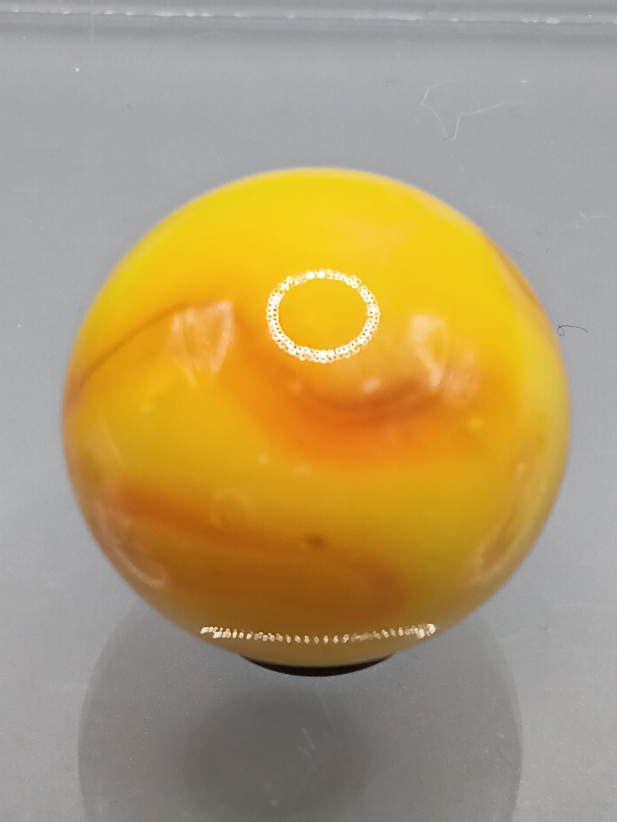 .95″ Vintage Marble – UV Uranium Glow Sun Marble Swirl- Jabo DAS