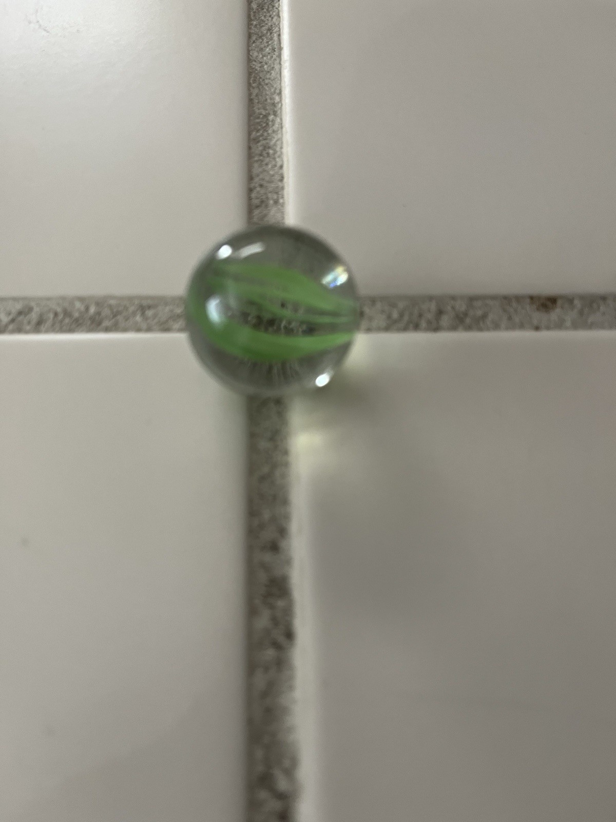 Vintage Akro Agate Caged Cat Eye Shooter Marble