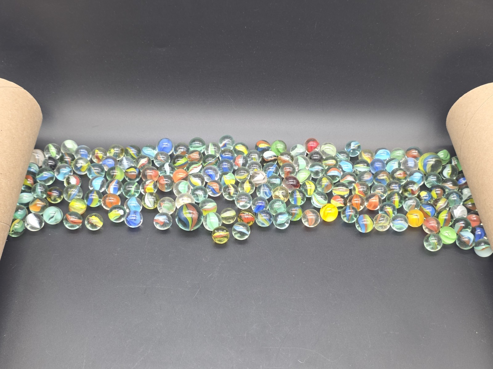 1lb 15oz Mixed Lot Of Vintage Cats Eye Marbles