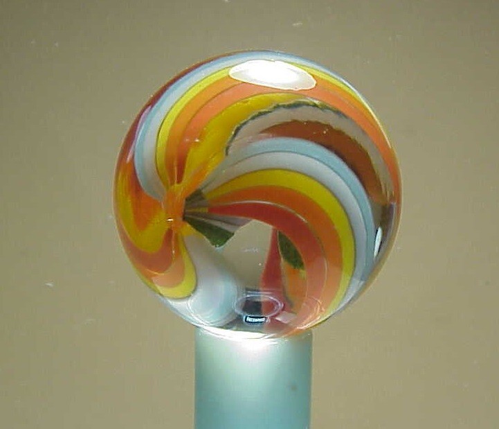 Marble Jody Fine Pinwheel Swirl Twisted Ribbon Core