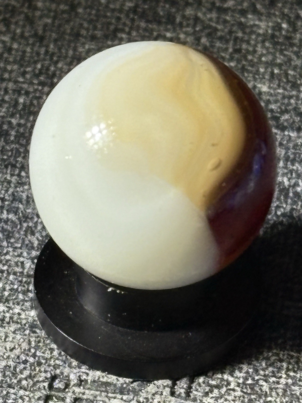 VTG Akro Agate Royal Patch Marble .63” Tiny Flea Bites See Pics