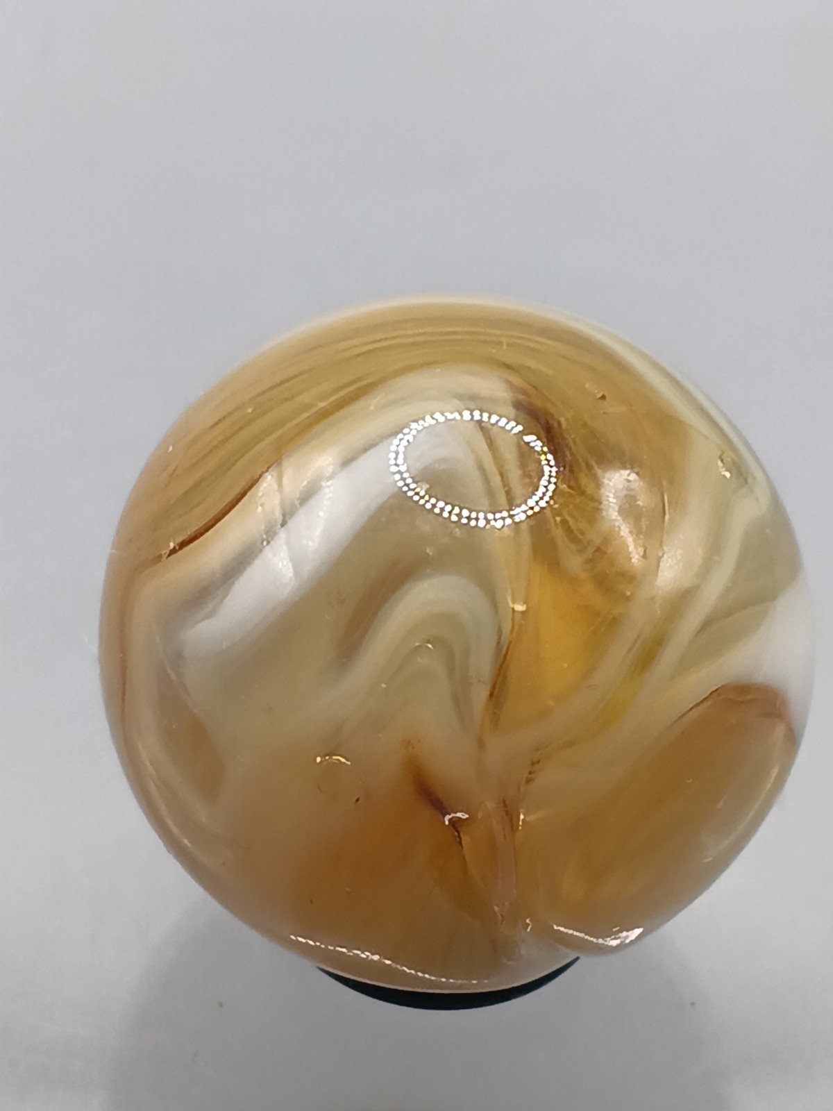 .96″ Vintage Shooter Marble- UV Glowing Swirls- Jabo DAS- #CE-5