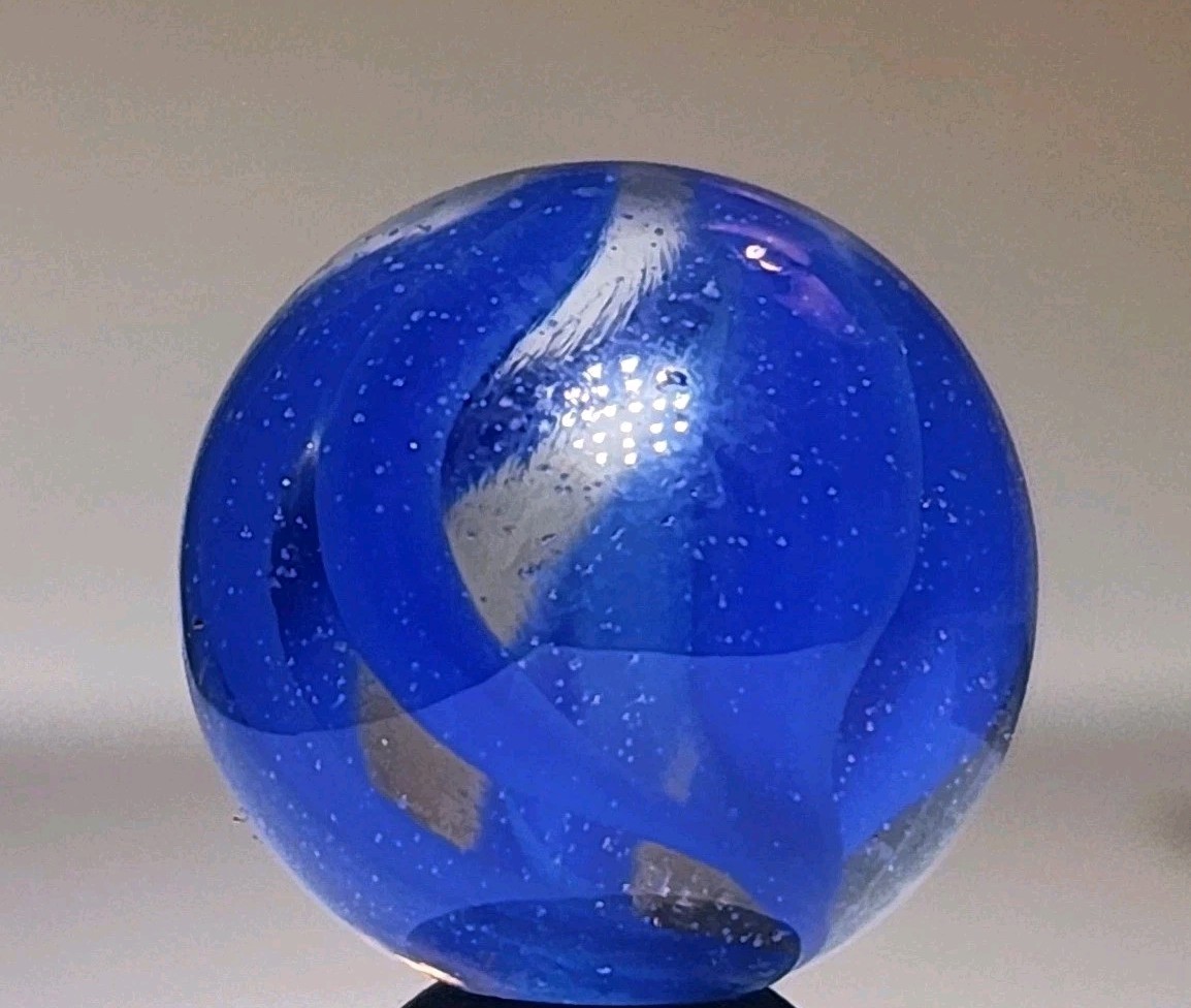 C.E. BOGARD ‘Caged Cats Eye’ .62″ Vintage Marble