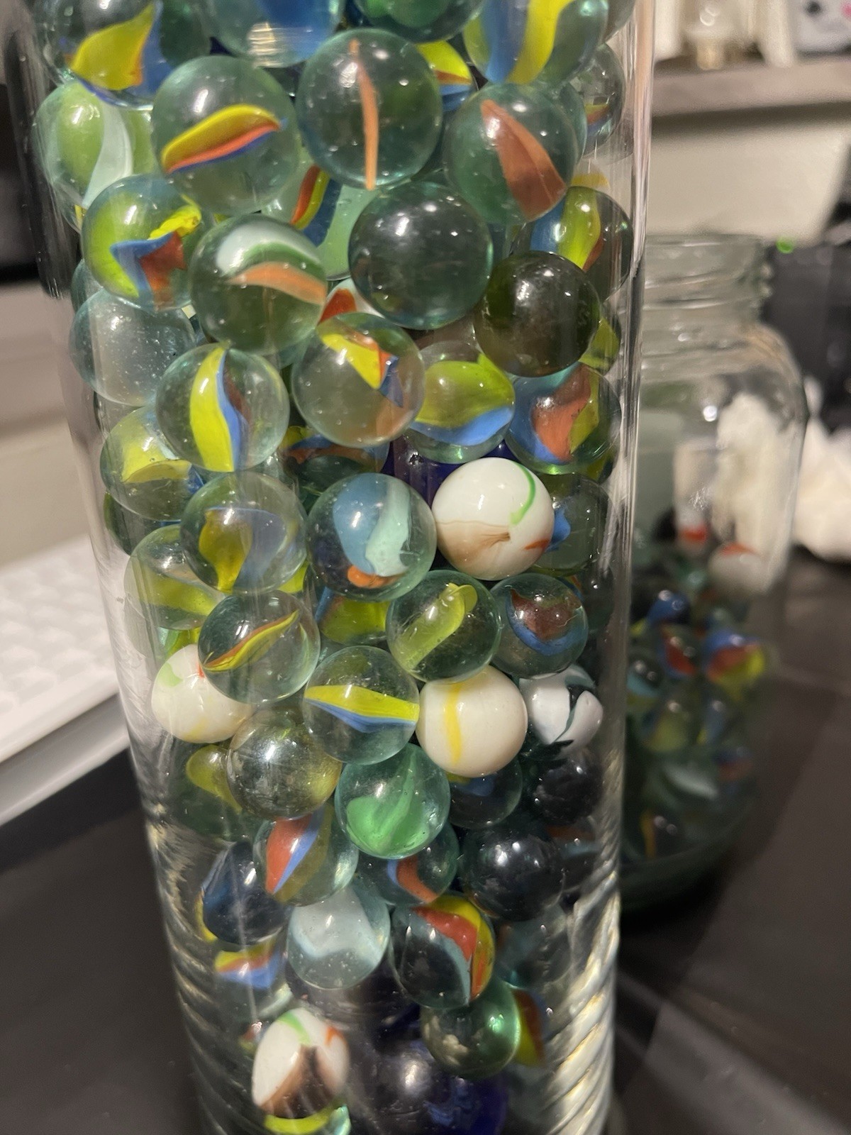 Marbles Lot Of 5.8 Pounds Cats Eye Milk Swirl Medium Size