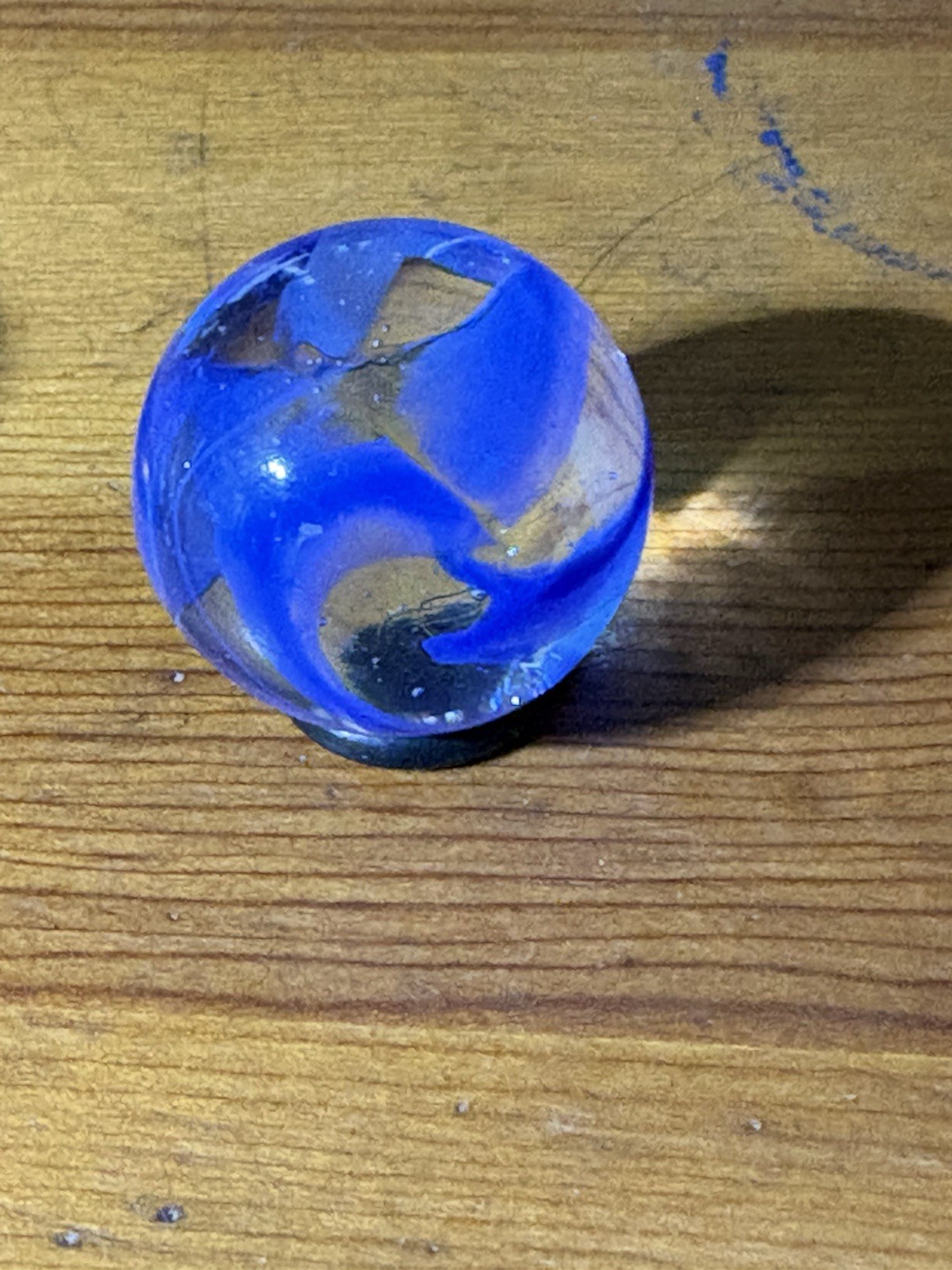 Extremely Rare Vitro Clear Shooter Marbles Lot 3 Ribbon Swirl Glass Collectibles
