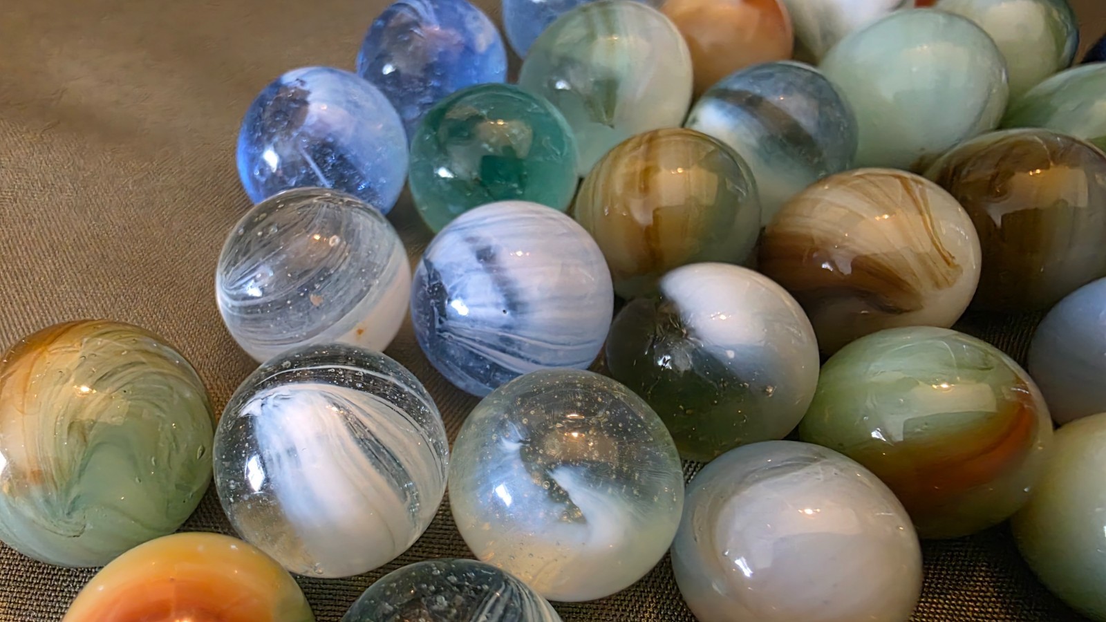 Vintage Marble Lot Master possibly others Beautiful Marbles M/NM Lot 5 Free Ship