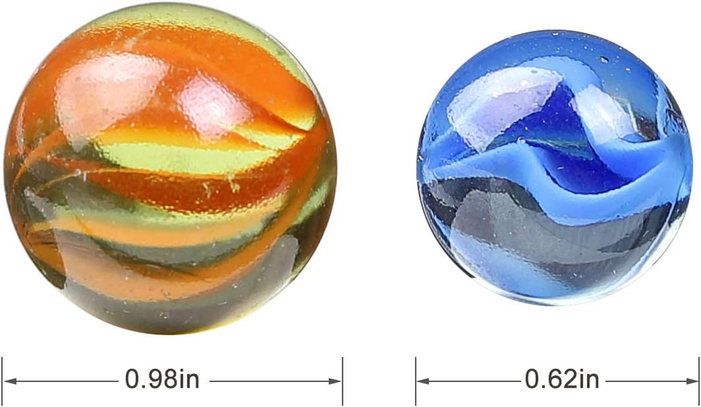 Marbles Cats Eyes Glass Marble / Sling Shot Ammo 500 Pcs. Size Is Approximately