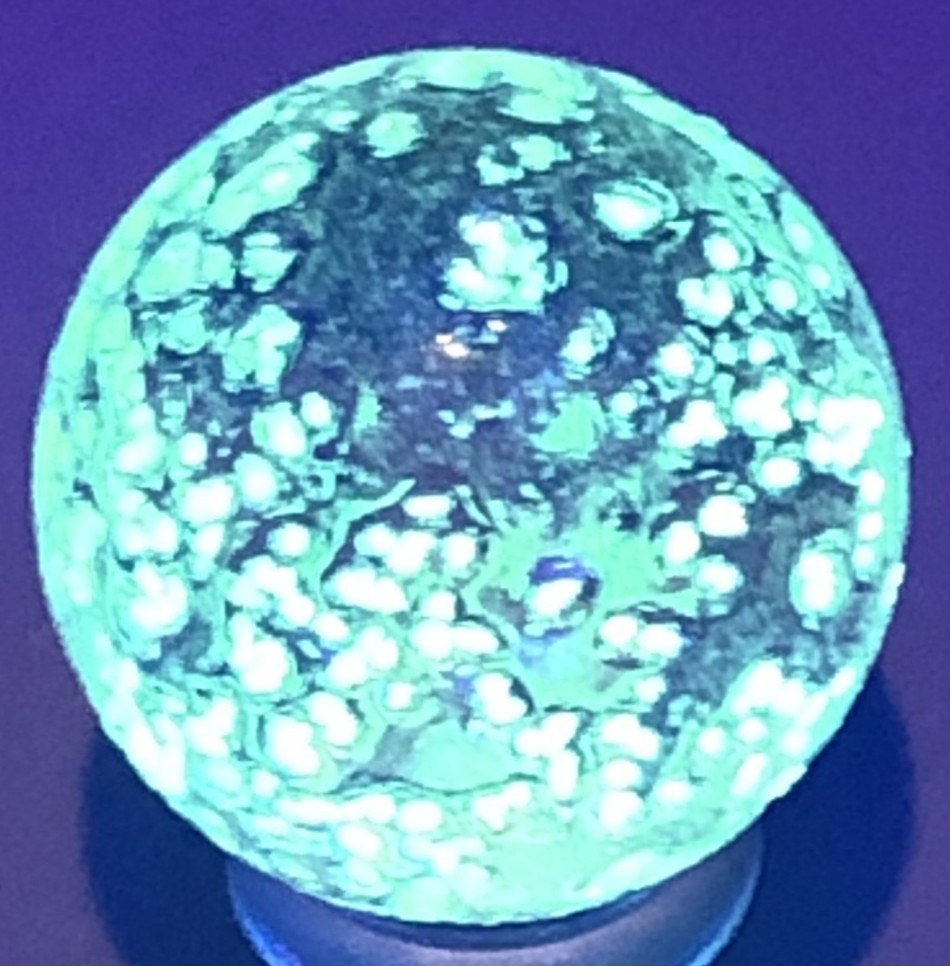 Vacor Moon Glow Marbles: Set of 11, 10 Targets and 1 Shooter with Horse Hair