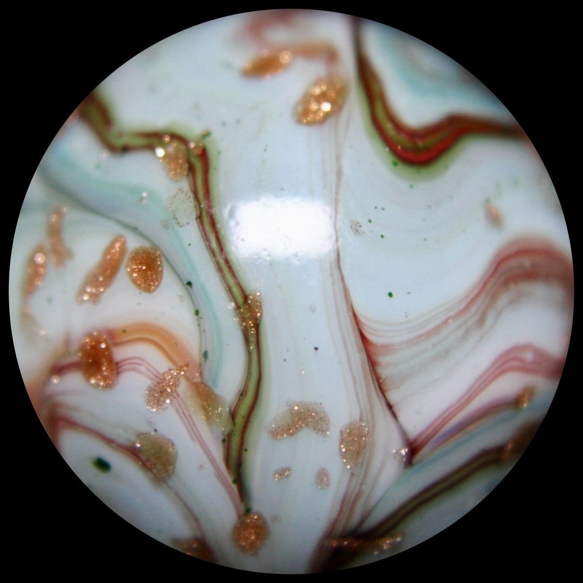 DAS Harvest Moon Marble Collector Series: Wild Dichroic w/Lutz