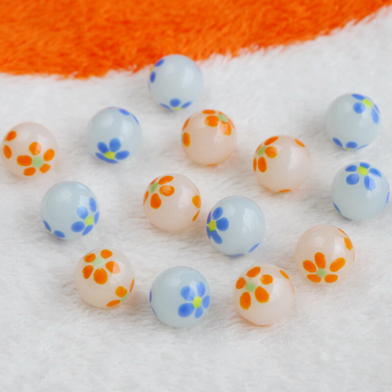Glass Beads Coloured Marbles Traditional Vintage Classic Toy Game DIY Decor 16mm