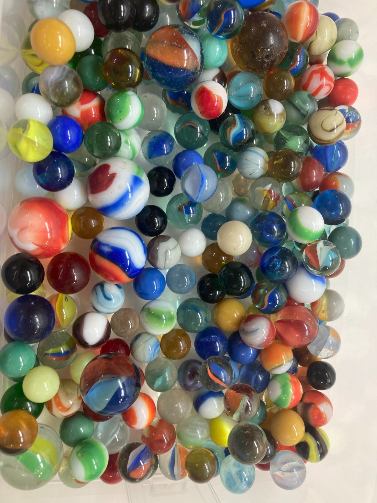 Vintage Glass Marble Collection mixed large lot estate 225 + pieces
