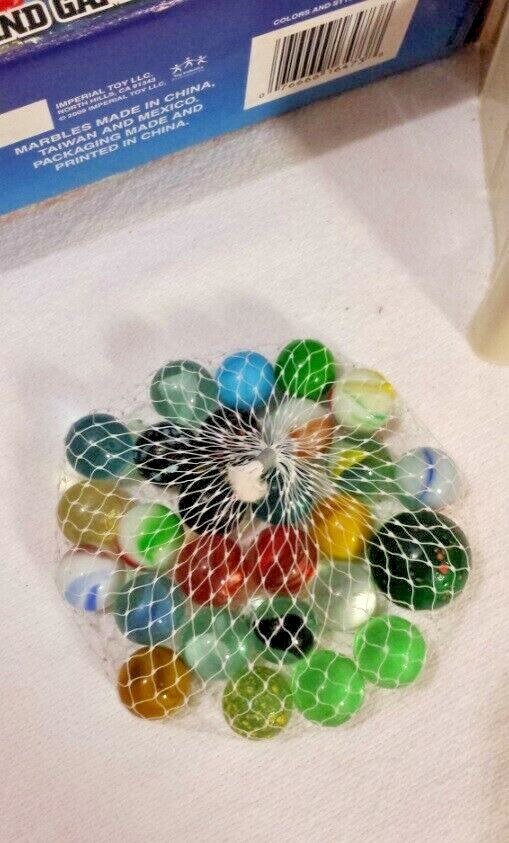 Imperial Toy Amazing Marbles Shooters Game Booklet Glass 16mm 25mm 35mm 2009