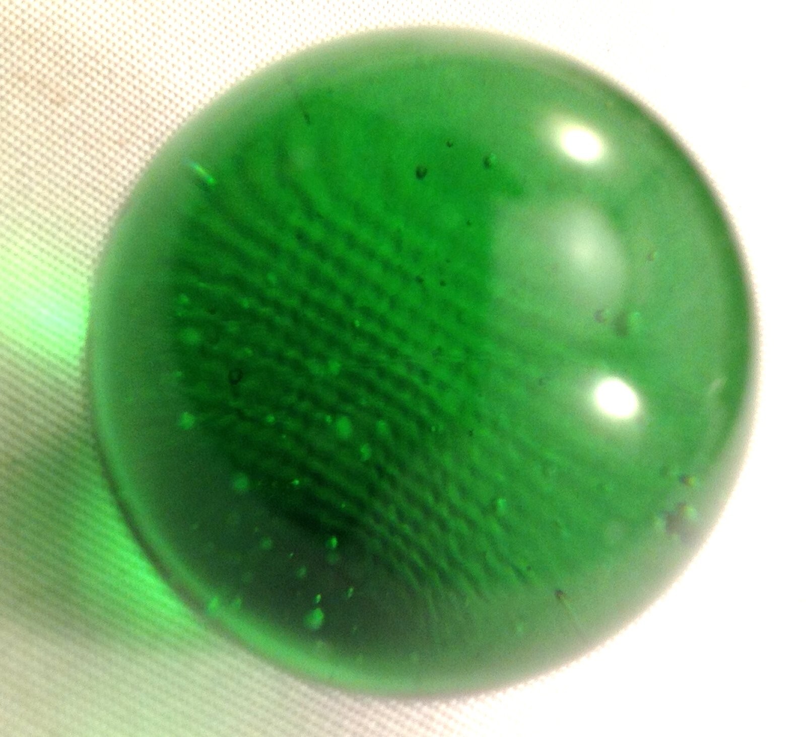 Glass Marbles 1″ – 12oz bag Light Green Shiny 16pcs