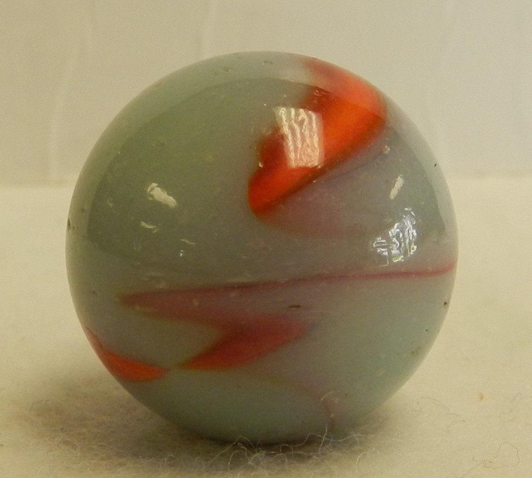 #21080m Vintage Peltier Glass Shooter Marble .98 Inches *Mint*