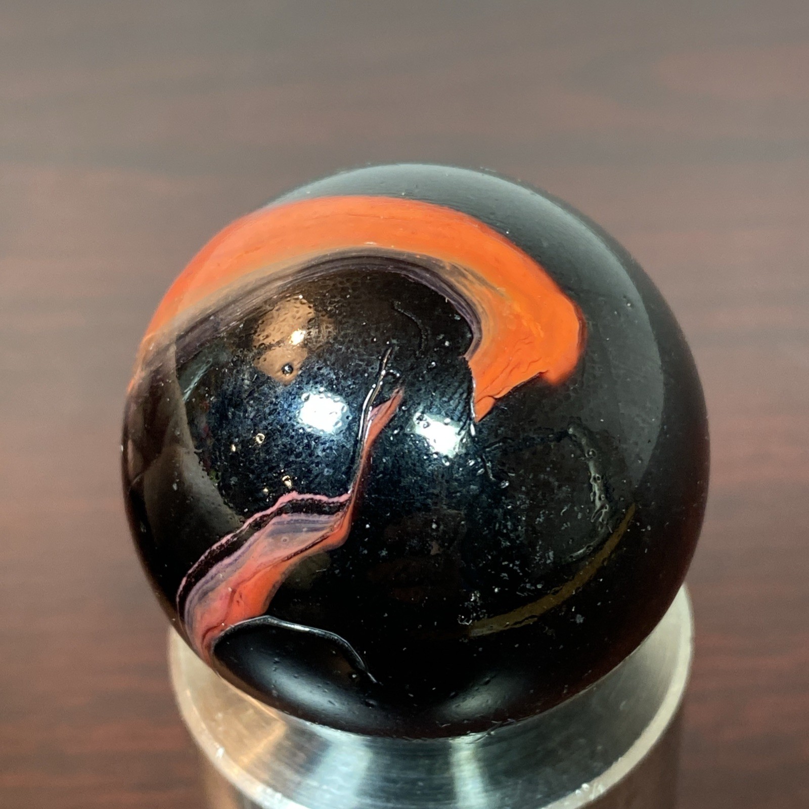 VACOR TWISTER 1.6” Electric Orange Black Boulder MEGA Mammoth Toe Breaker Marble