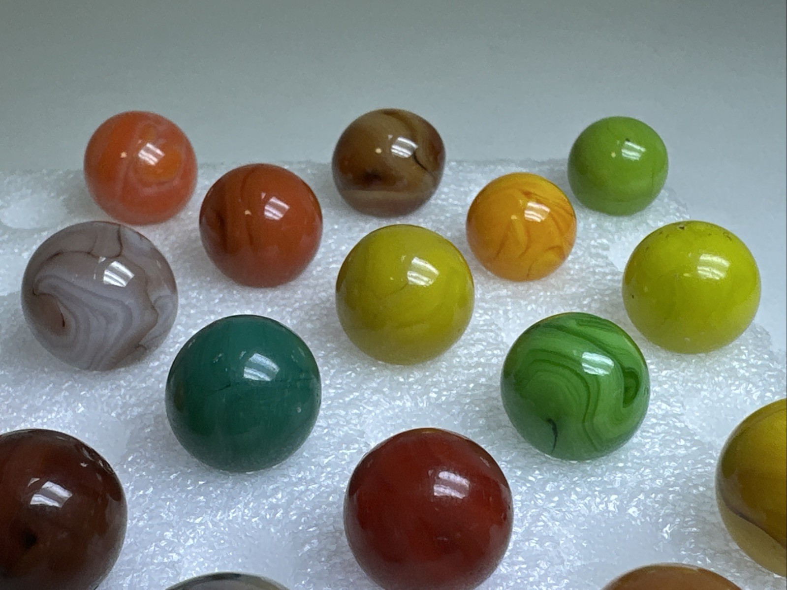291 Lot Of 27 Jabo Swirl Marbles!