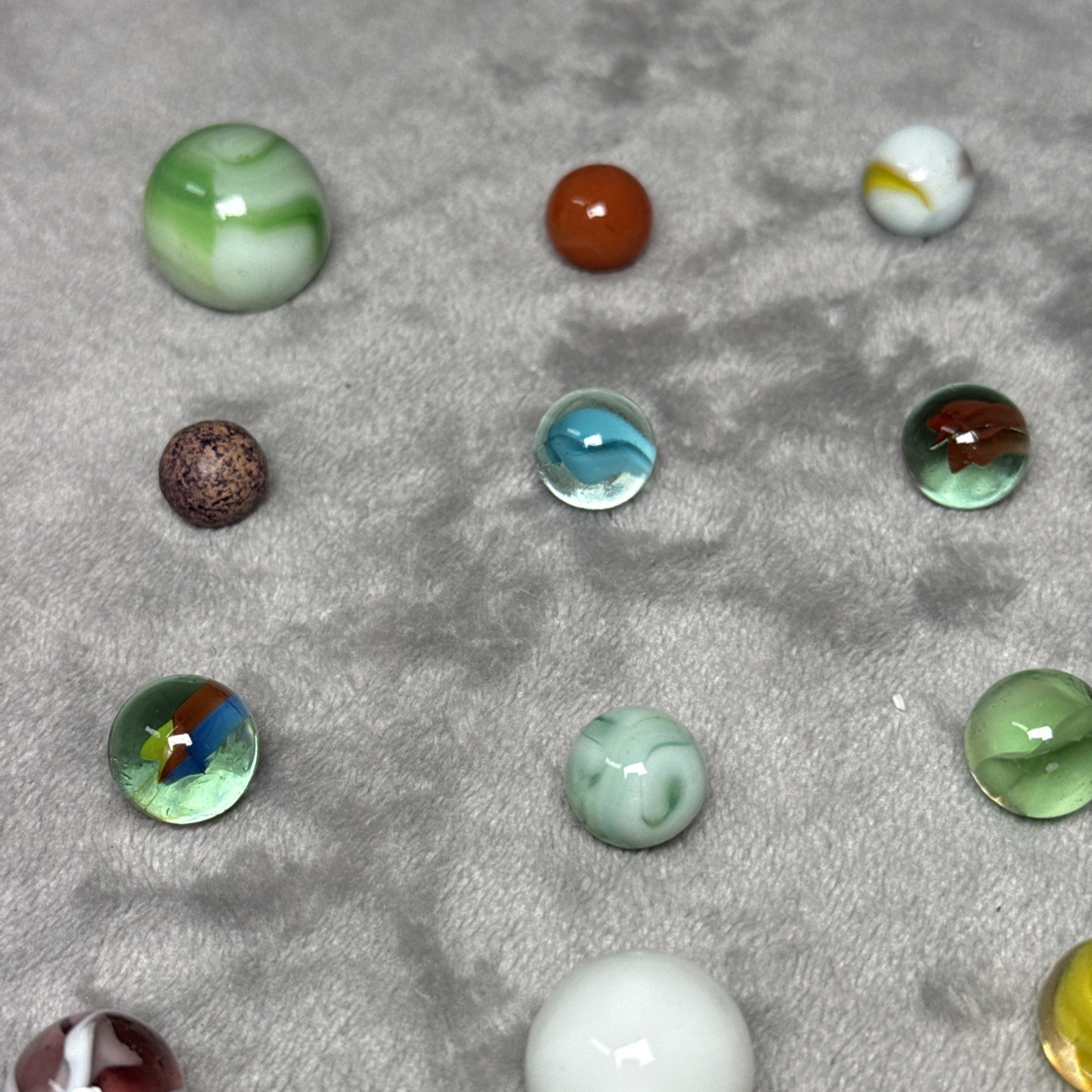 Random Lot of 25 Vintage Marbles, Assorted Colors/Styles/Sizes/Makers free ship!