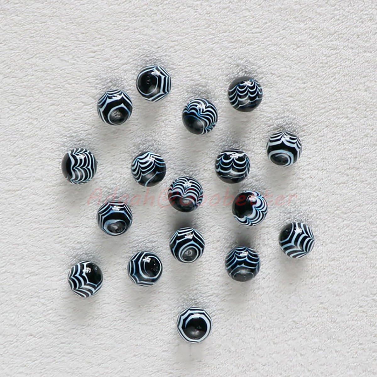 16mm Ripple Marbles Glass Ball Beads Traditional Vintage Classic Kids Toys Games