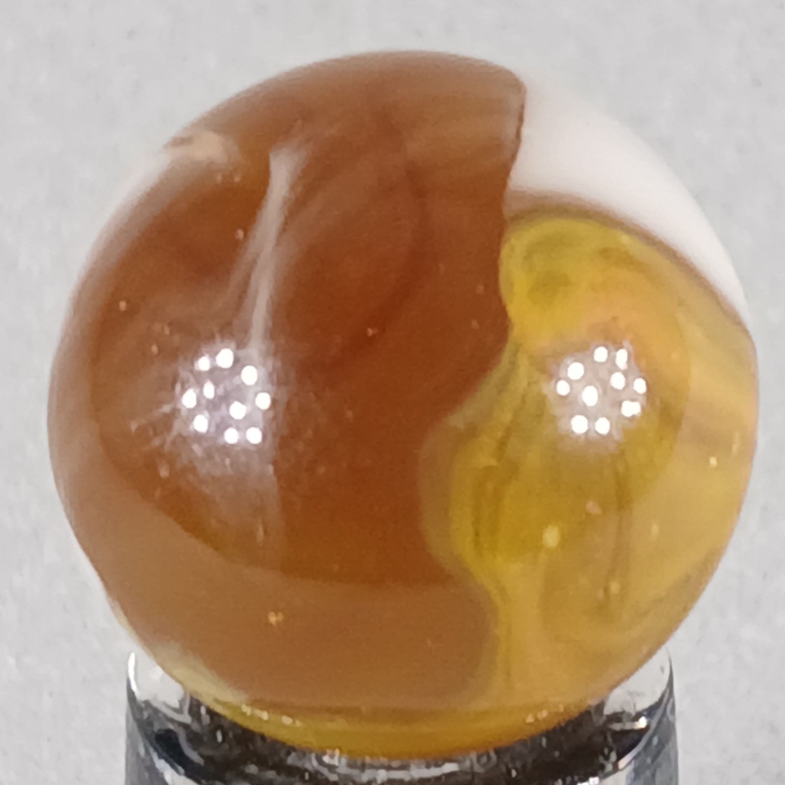 Vintage Vitro Conqueror Marble .61 Inches Near-Mint Condition Combined Shipping