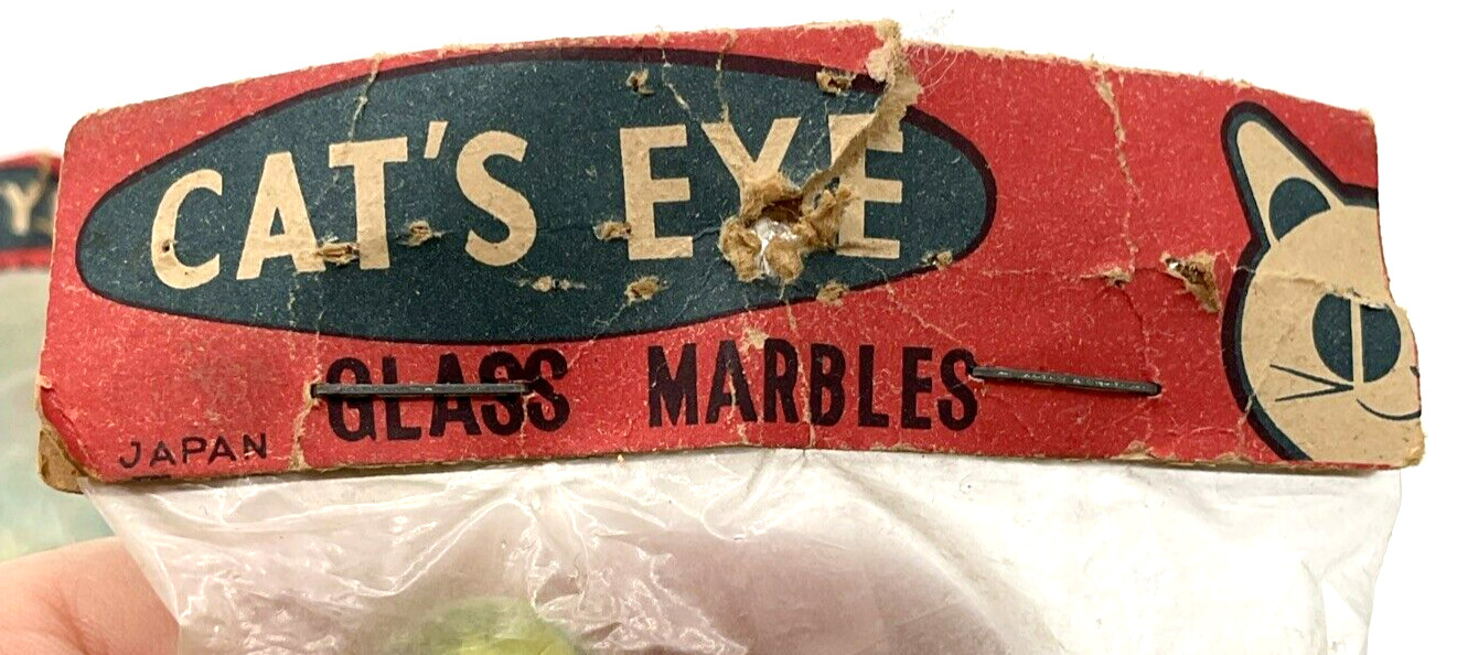 Lot of 2 Vintage Cat’s Eye Marbles Made in Japan Unopened 15 in Each Dime Store