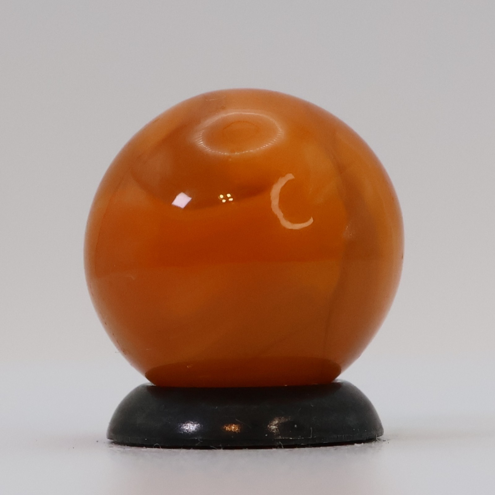 5/8″ Swirl Marble Translucent Orange on Orange UV M-