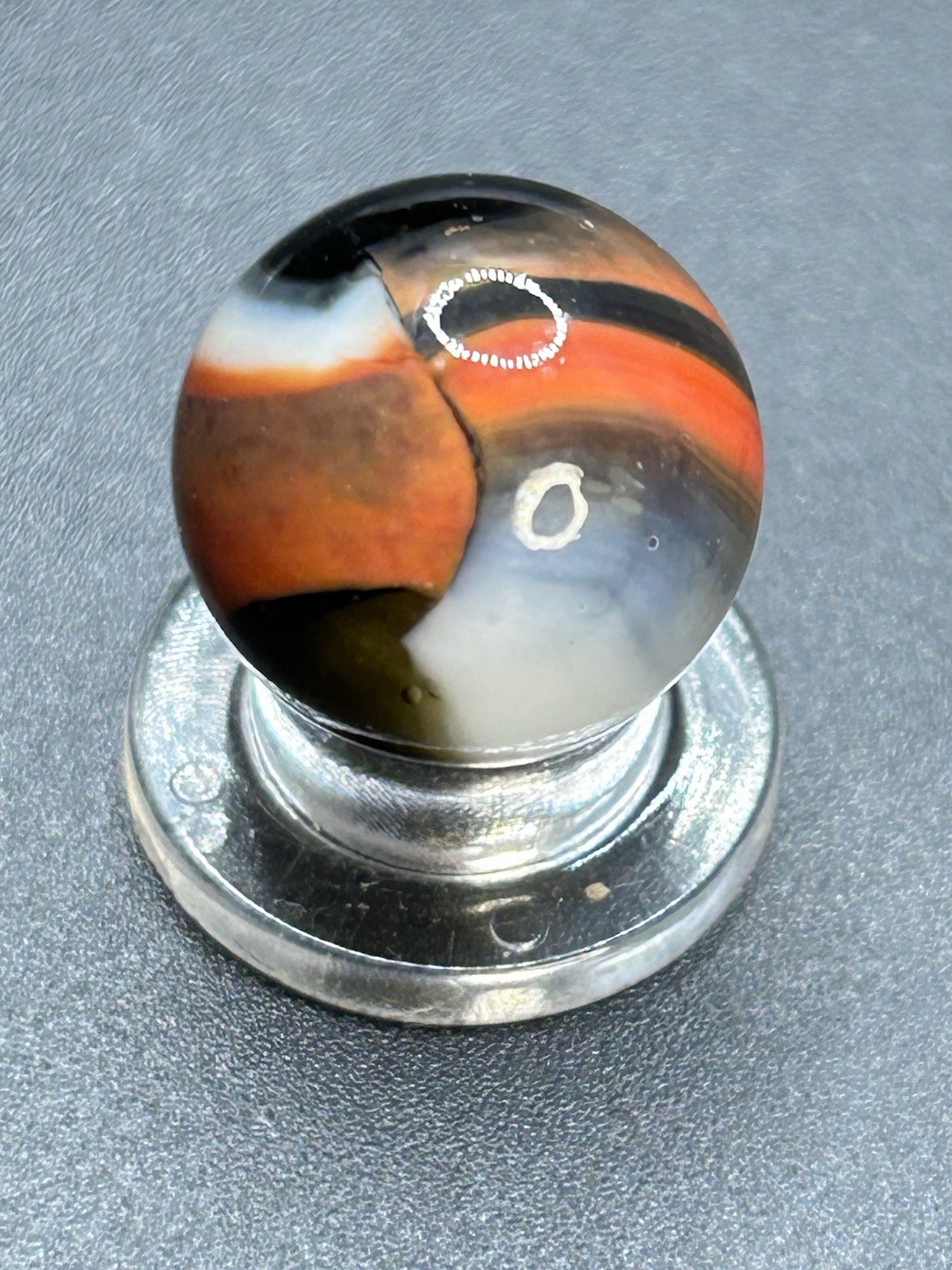 Vintage Peltier Rainbo Marble 0.629”