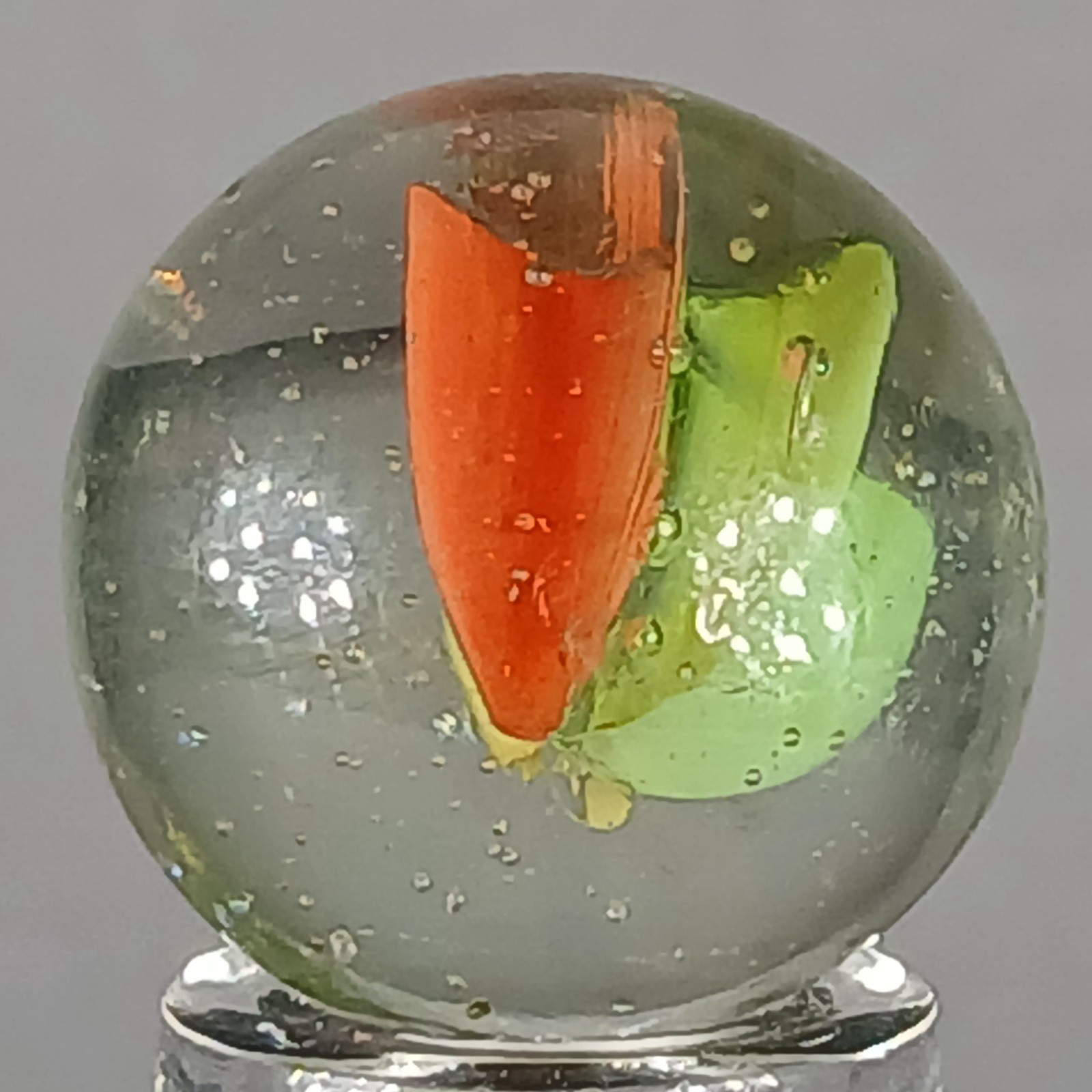 Vintage Tri-Color Hybrid Cat’s Eye Marble .62 Inches Near-Mint Condition