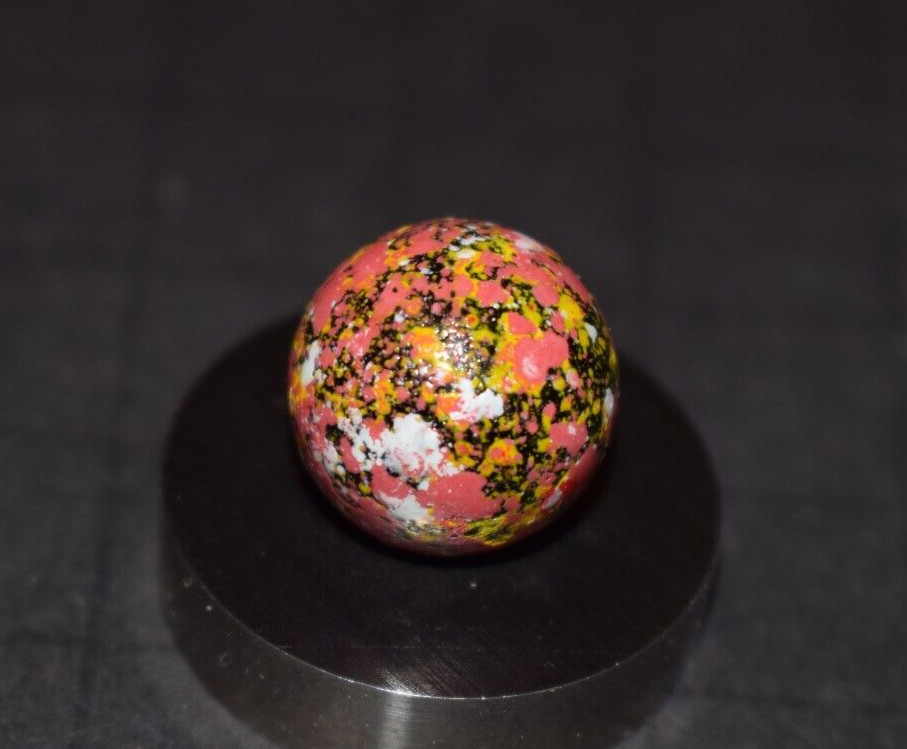 Vintage Vacor Multi-Color Spalter Galaxy Toy Marble, Size .578″=37/64=15mm MINT!