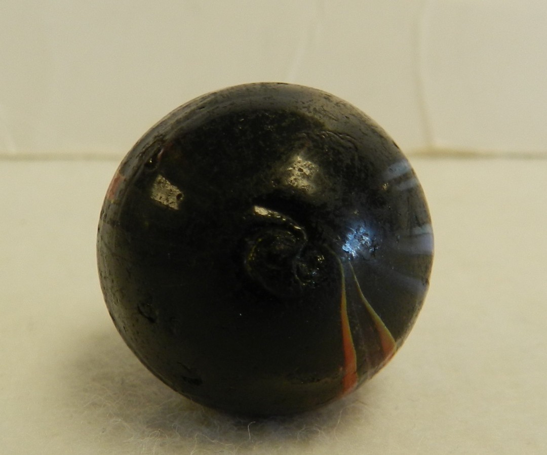 #20595m Large .93 In Vintage End of Cane German Handmade Indian Marble