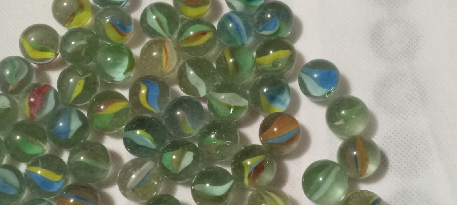 Vintage LOT of FIFTY (50) CAT EYES MARBLE 13 mm