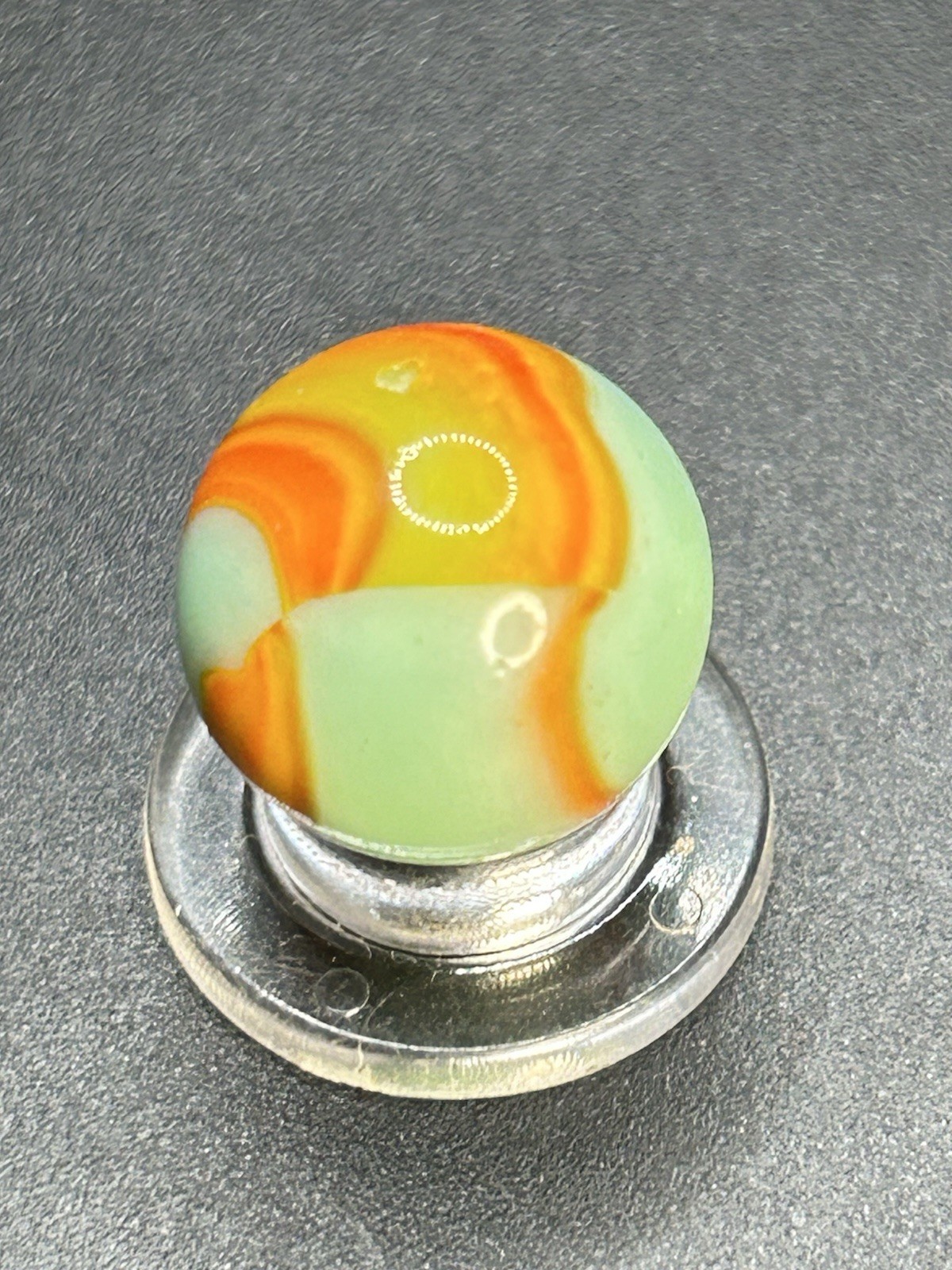 Vintage Peltier Electric “ Sea Foam Cub Scout”Marble 0.591”