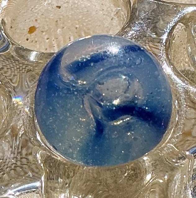 1/2” Pettier Pee-wee Clear NLR Marble With Large Bouble In Middle Check Photos