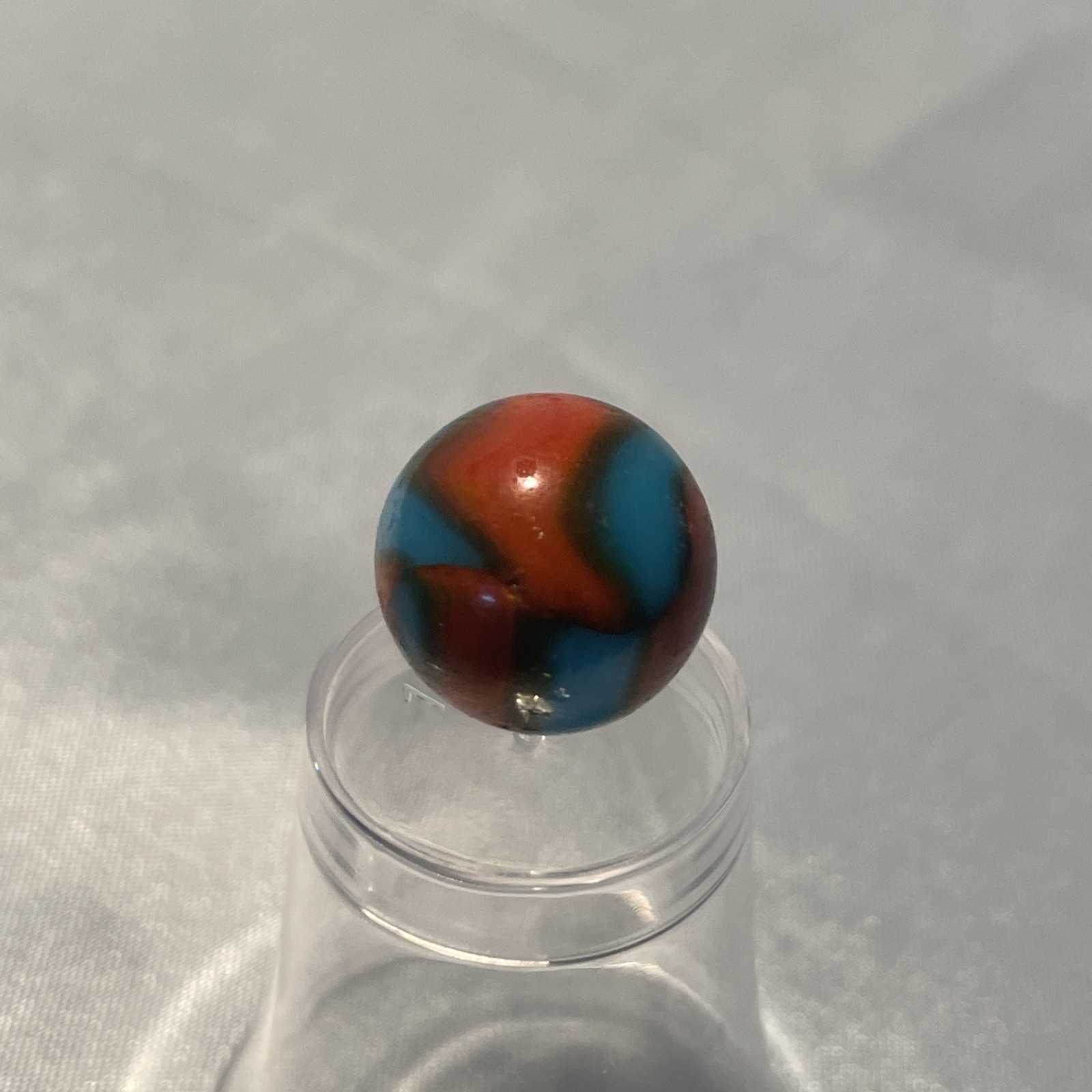 Vintage Peltier Spiderman Marble Blue and Red small
