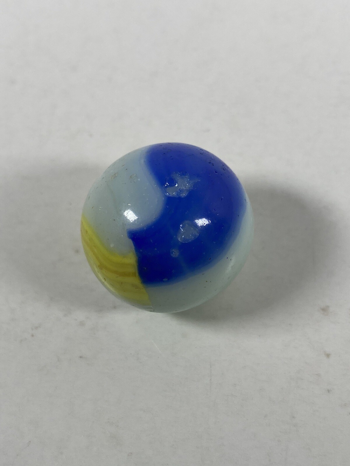 Large Marble King Tri-Color Rainbow Scout Hybrid Vintage Marbles Lot w Shooter