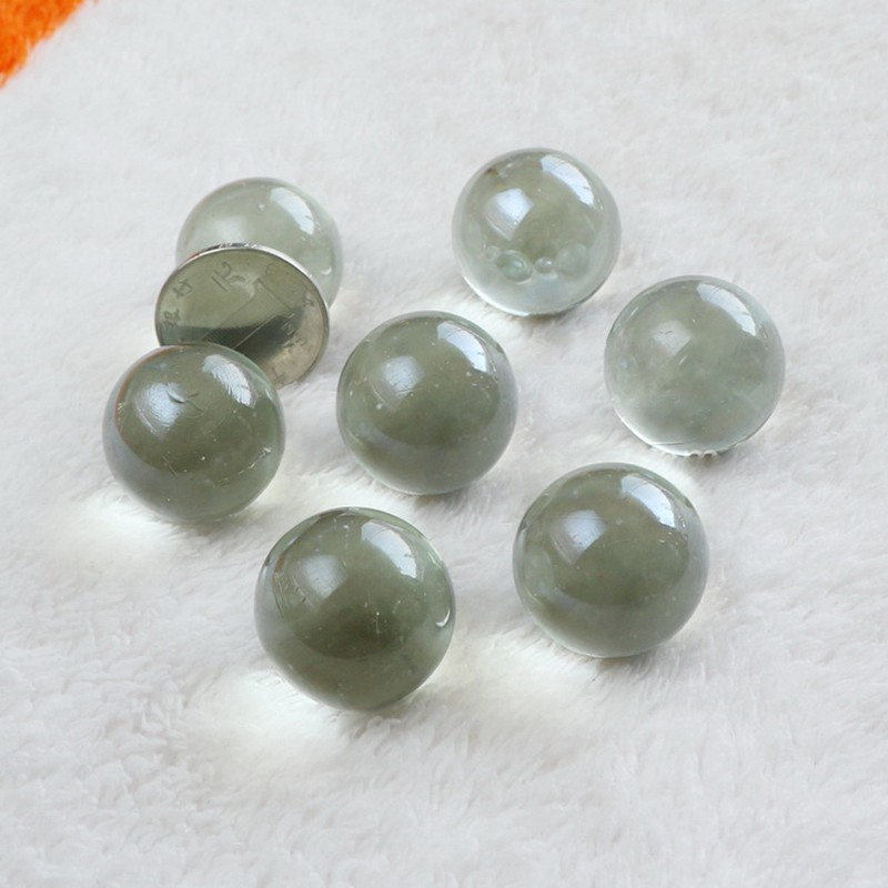 40 Pcs 25mm Glass Marbles Round Beads Fish Tank Vase Decor DIY Kids Toy Game